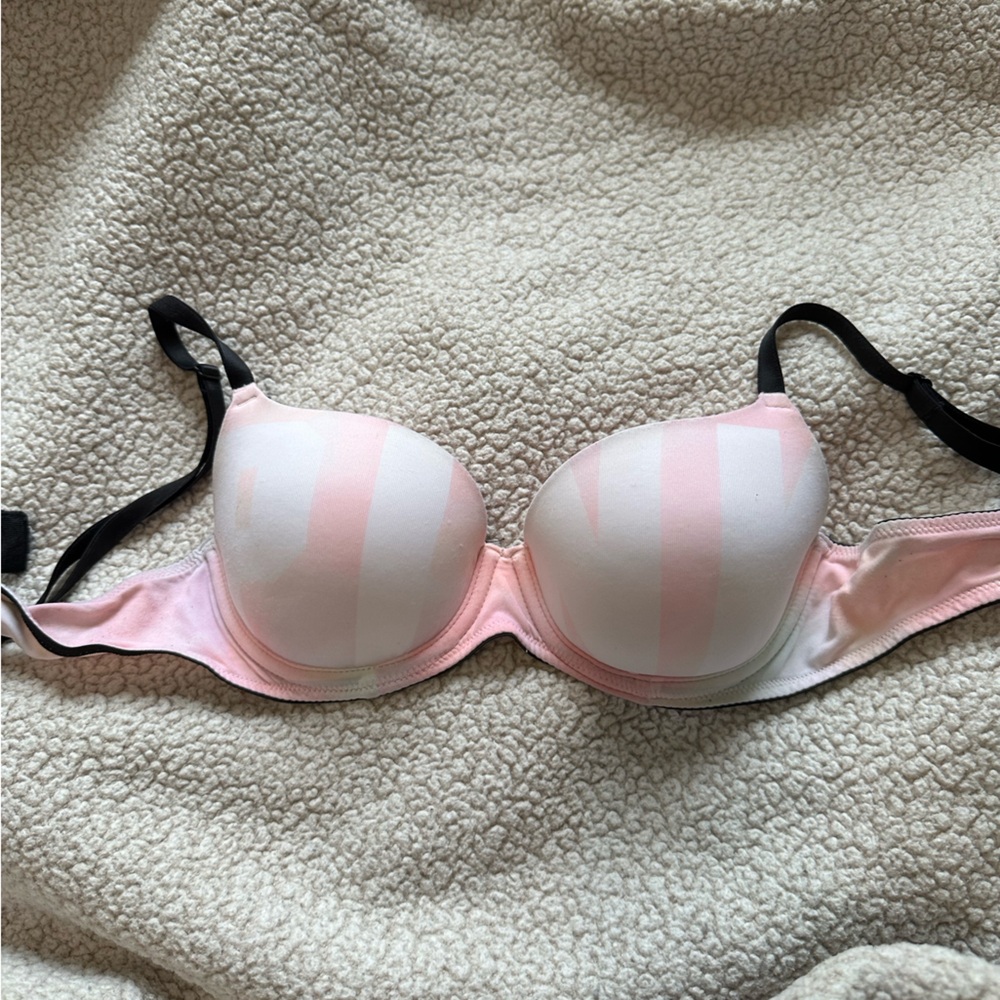 PINK Victoria's Secret Pink and White Bra